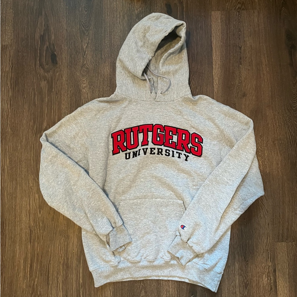Champion Gray Rutgers University Hoodie